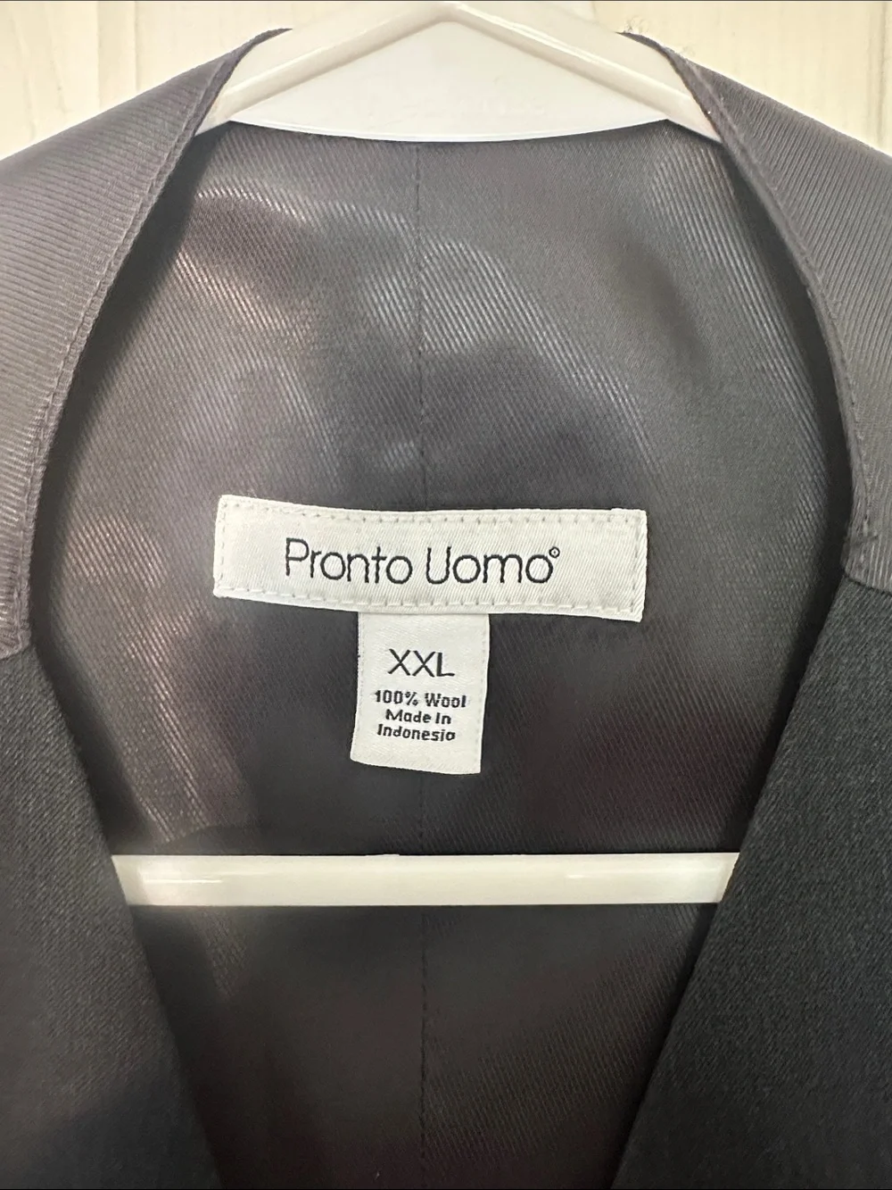 Pronto Uomo Black Men's Wool Dress Vest